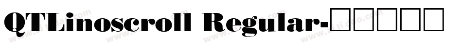 QTLinoscroll Regular字体转换